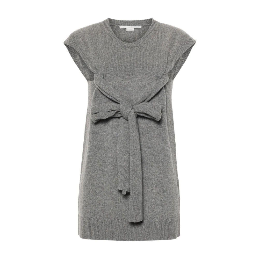 Stella Mccartney Grijze Gebreide Top Aw24 Gray Dames