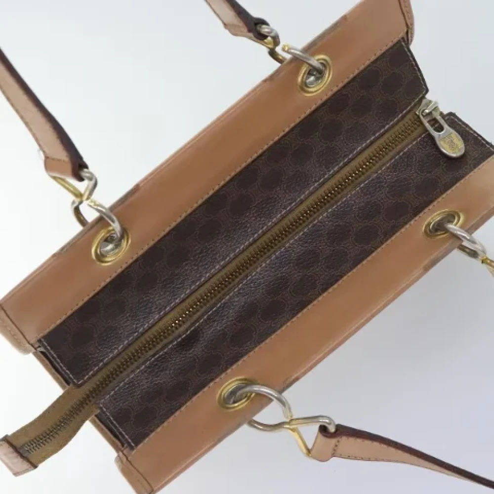 Celine Vintage Pre-owned Leather handbags Brown Dames