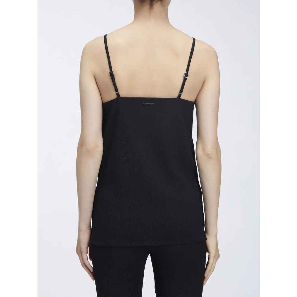 Calvin Klein Sleeveless Tops Black Dames