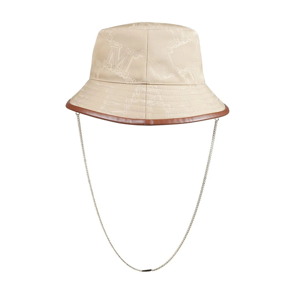 Max Mara Stijlvolle Honey Hat Cap Yellow Dames
