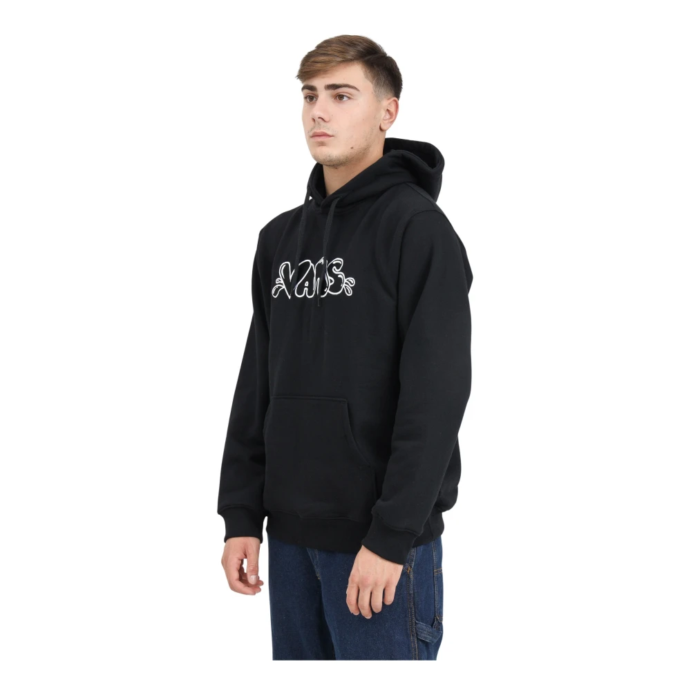 Vans Zwarte hoodie losse pasvorm herfst winter Black Heren