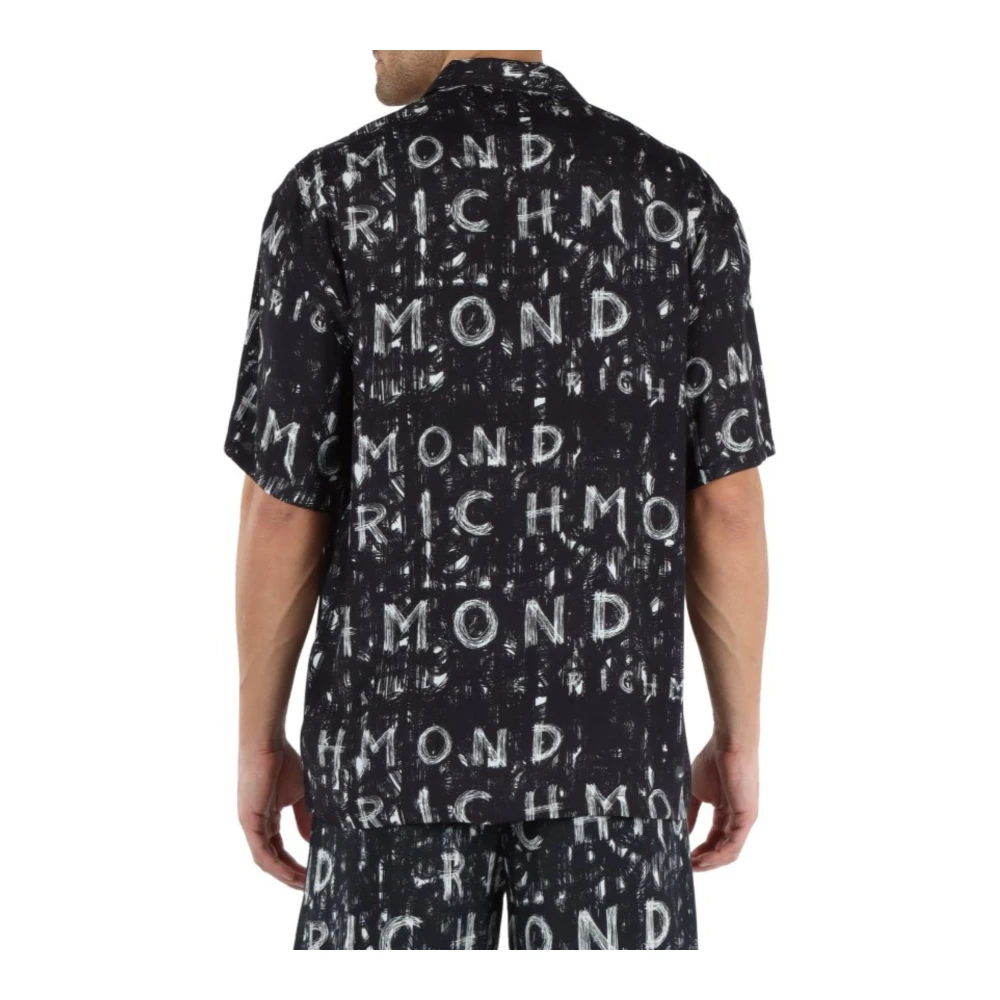 John Richmond Heren Casual Overhemd Black Heren