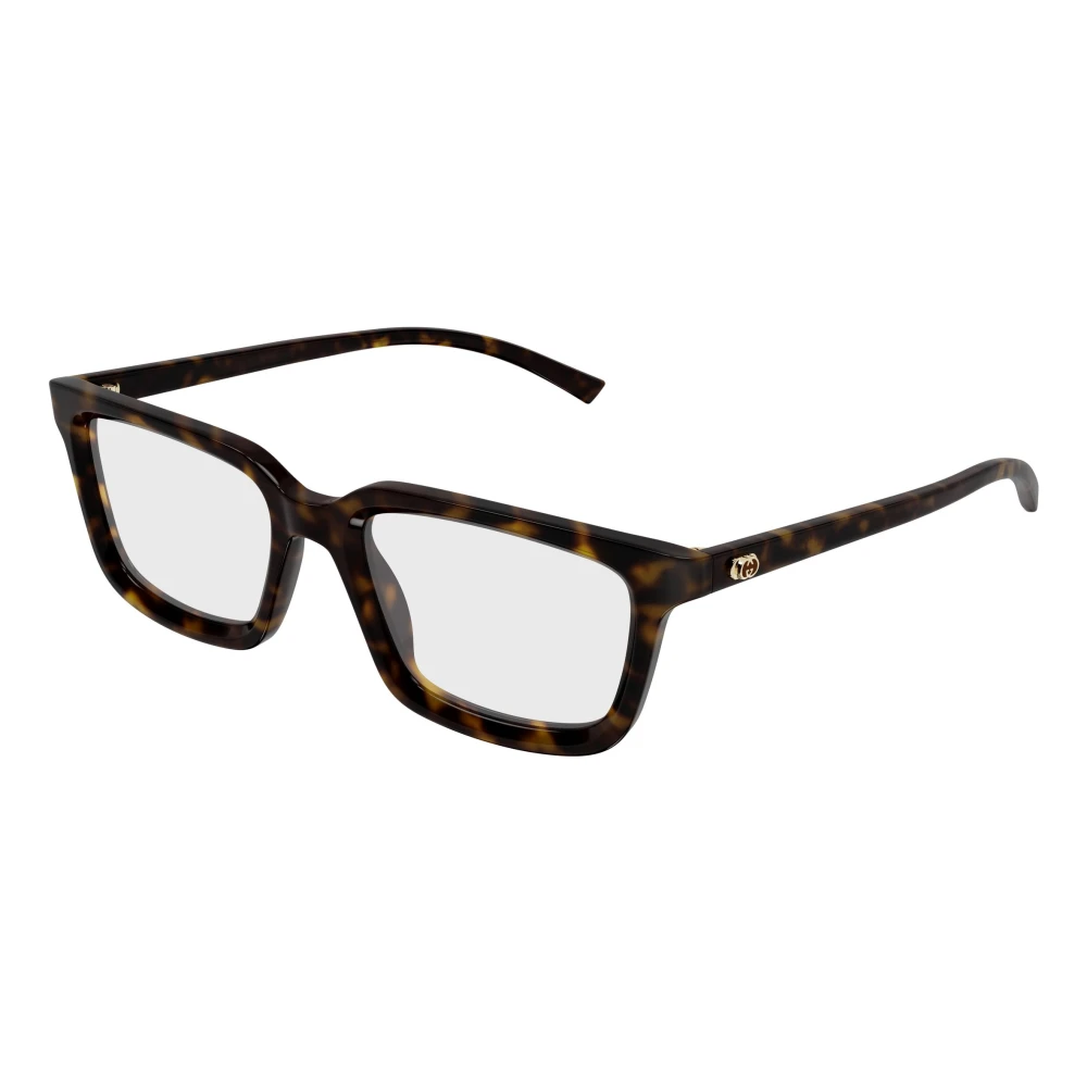 Gucci Men's Brown Glasses, 51 Mm, Rectangular Optical Frame