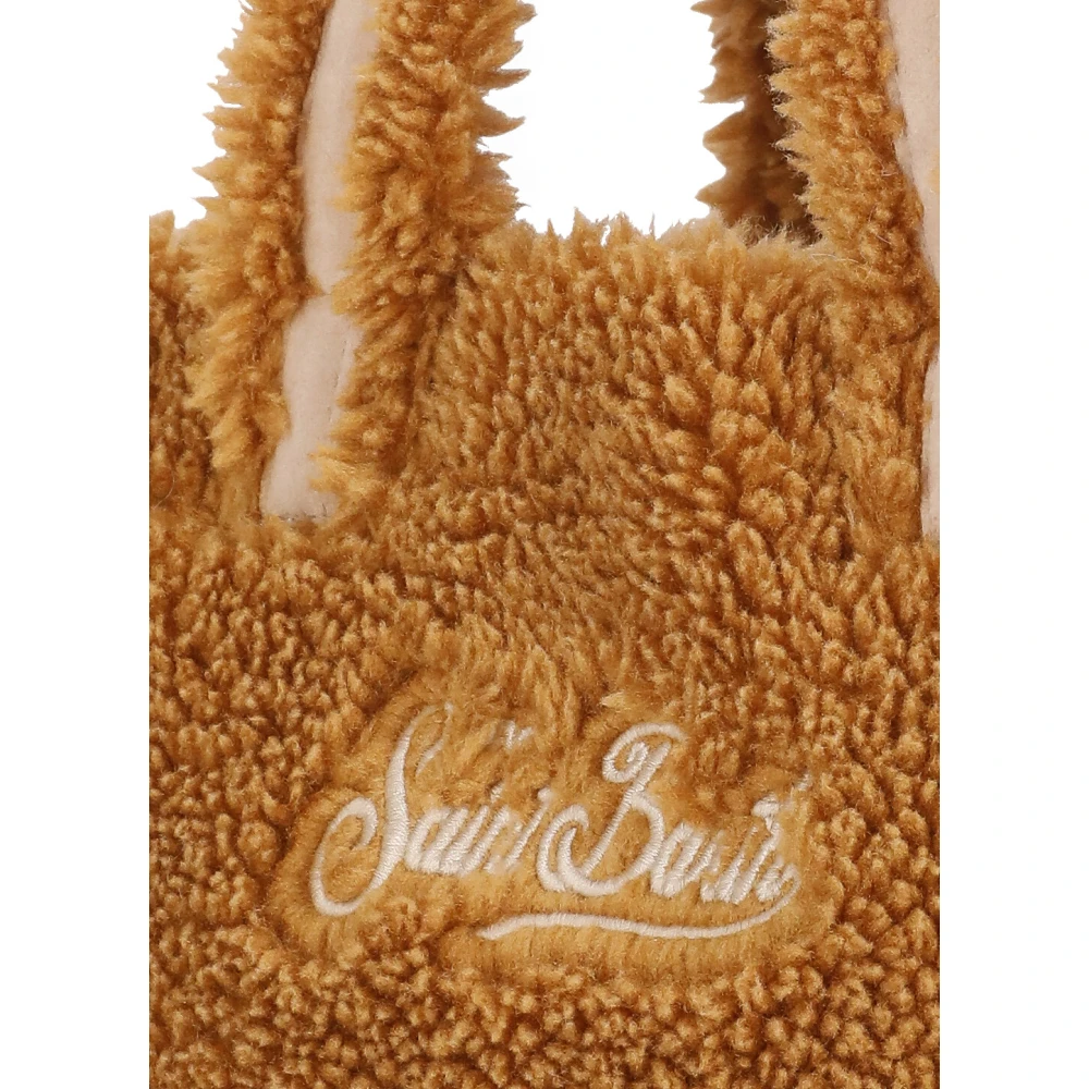 Saint Barth Bruine Teddy Handtas met Twee Handvatten Brown Dames