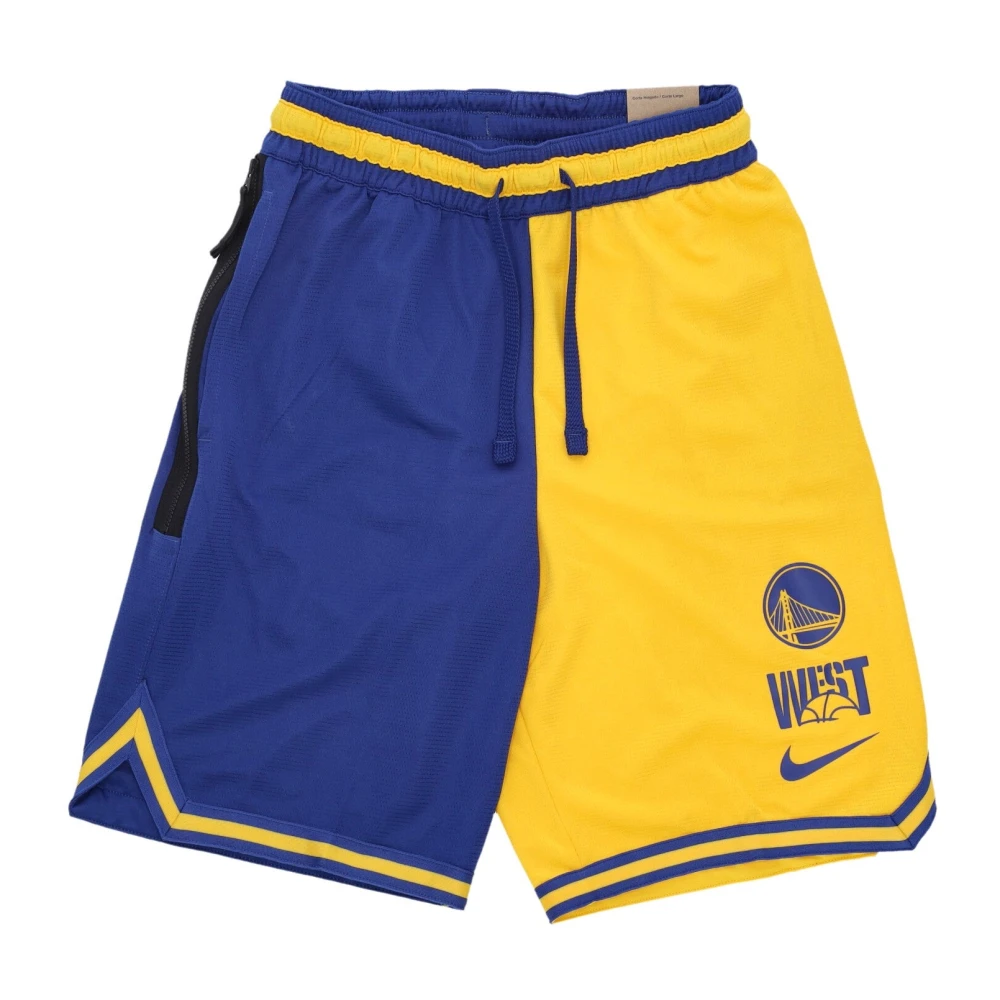 Nike NBA Courtside Basketball Shorts Golden State Warriors Multicolor, Herr