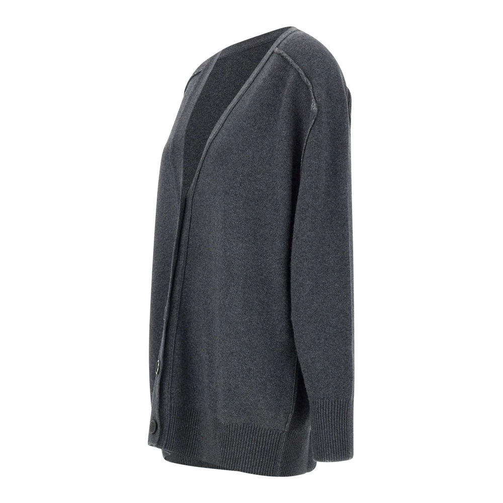 Iceberg Antracietgrijze Wollen Blend Vest Gray Dames