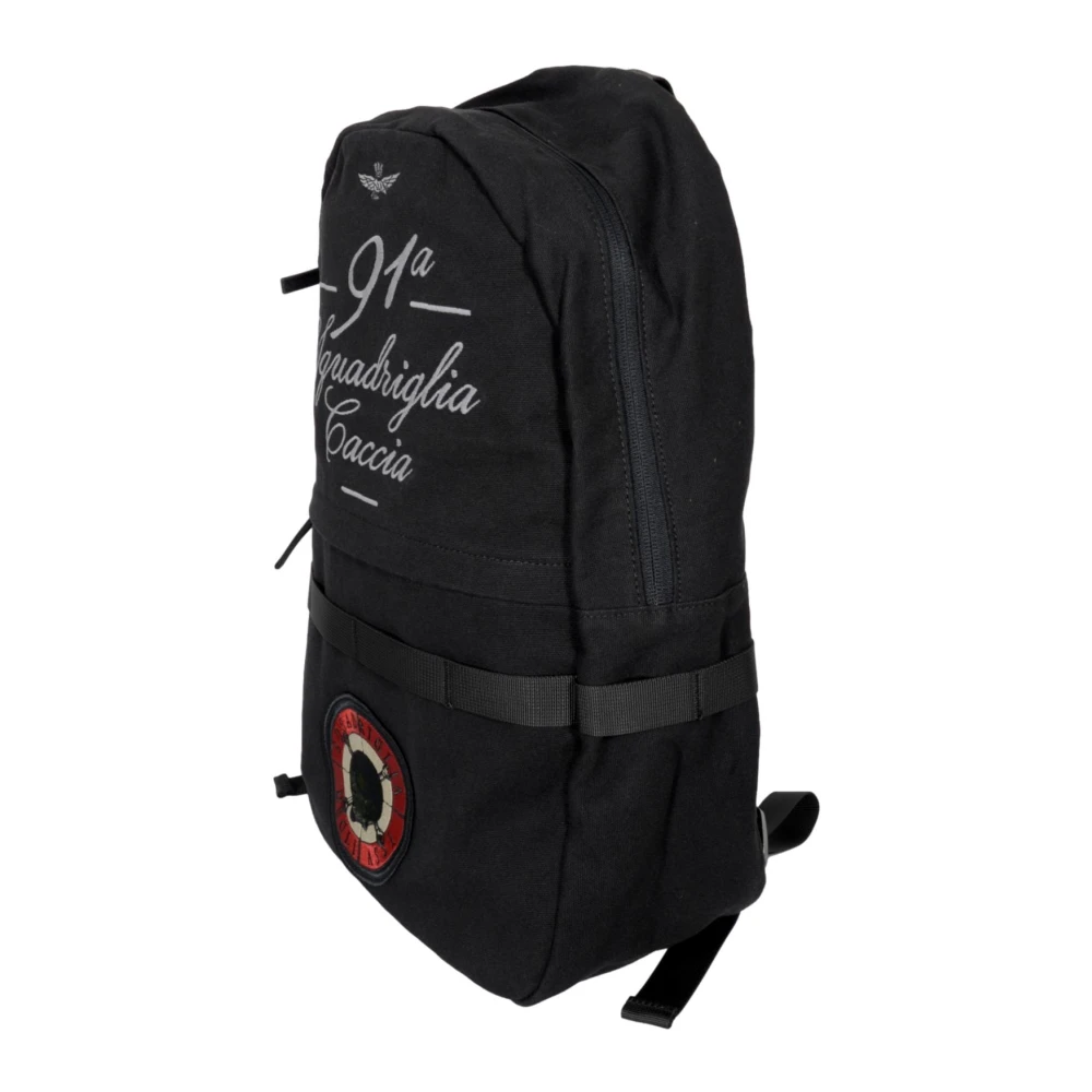 aeronautica militare Militaire Rugzak met Borduurwerk Black Heren