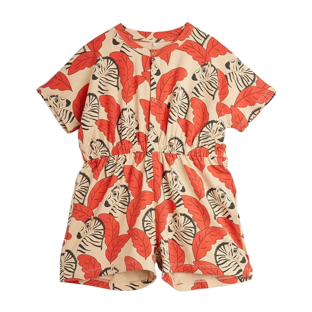 Mini Rodini Girls Multicolor Jumpsuits, 10 Y, Short Jumpsuit