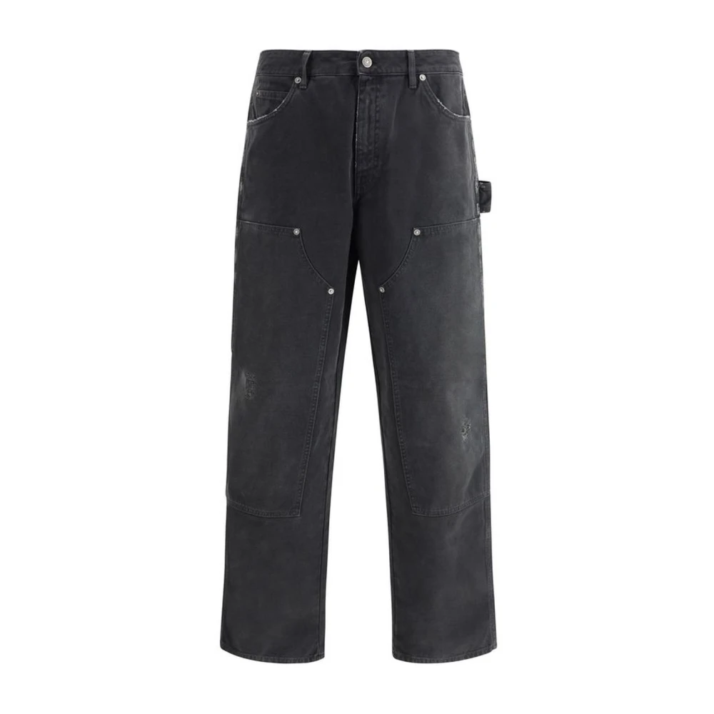 Golden Goose High Waist Jeans met Applicatiedetails Black Heren
