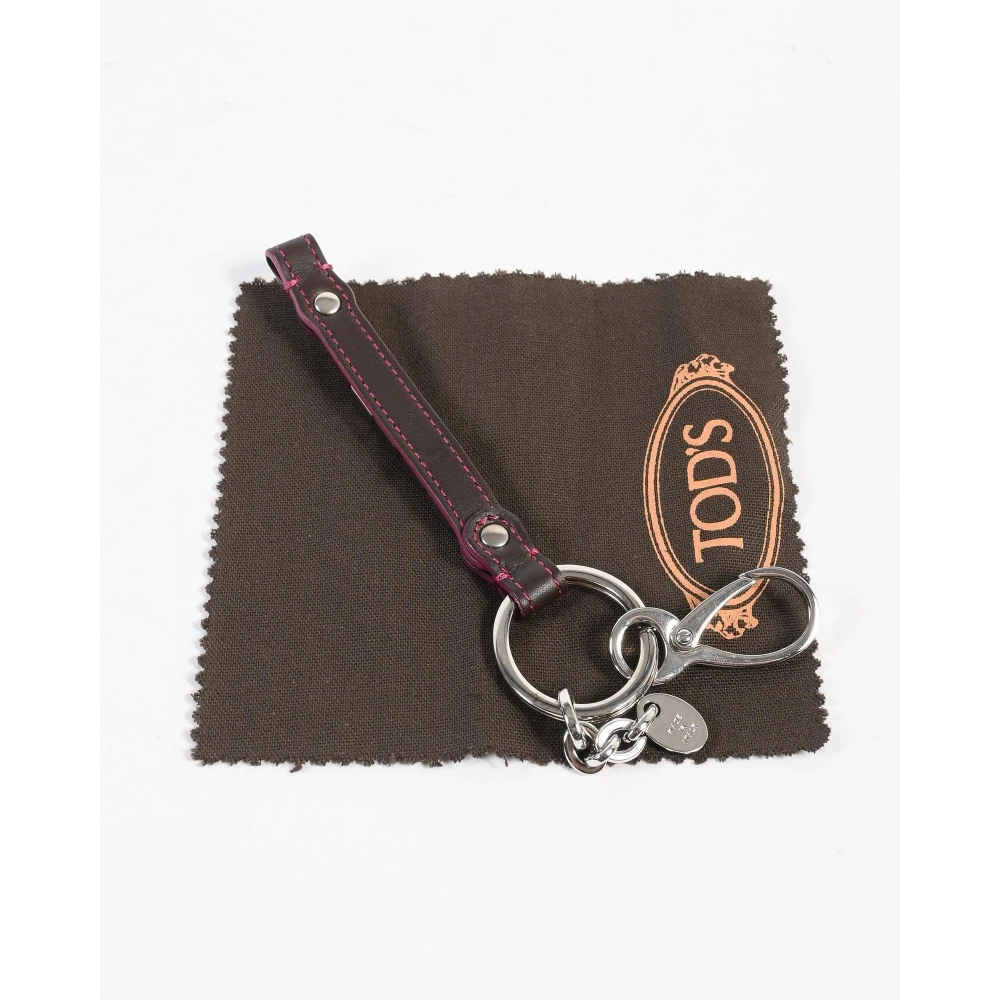 TOD'S Multicolor Leren Sleutelhanger Brown Dames