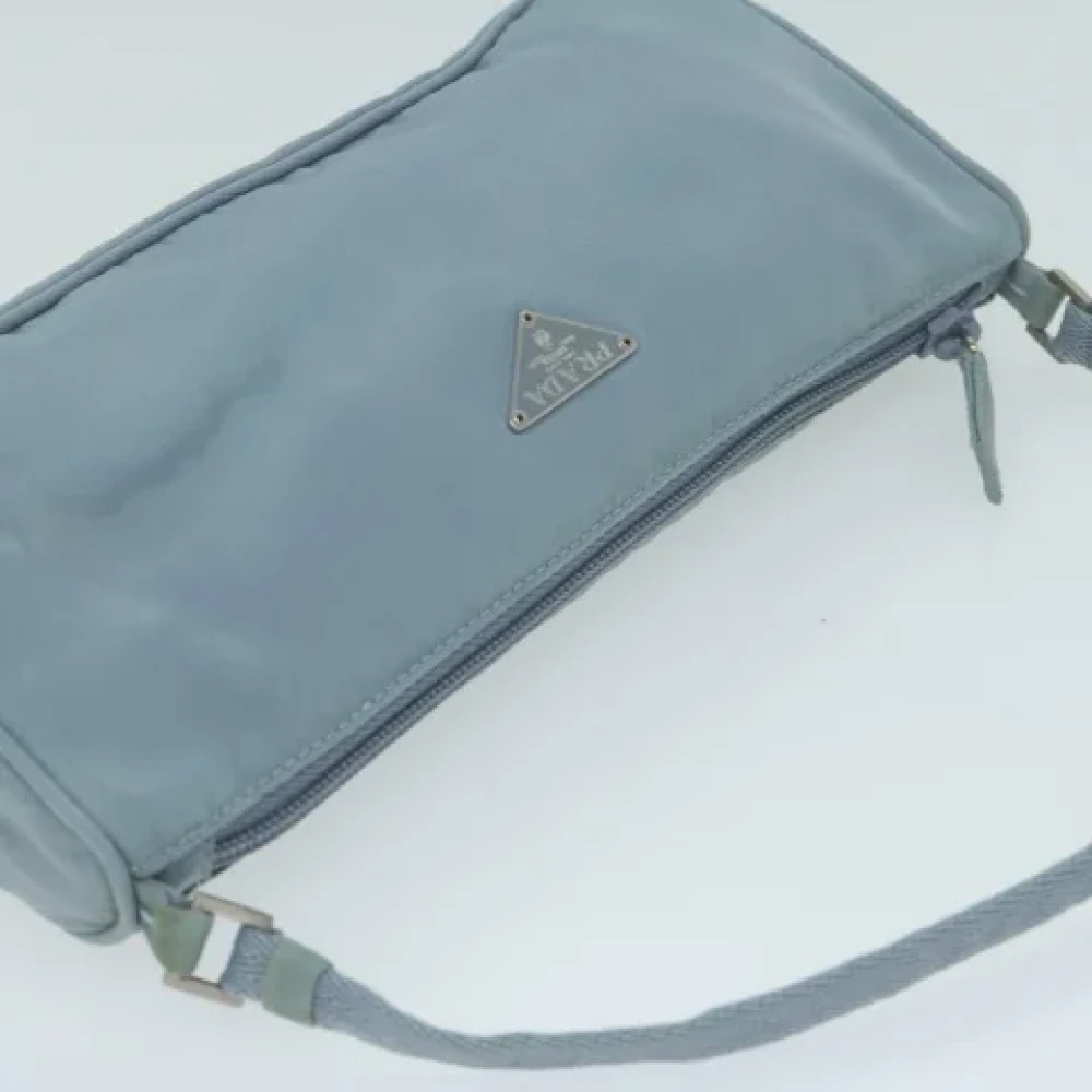 Prada Vintage Pre-owned Nylon prada-bags Blue Dames