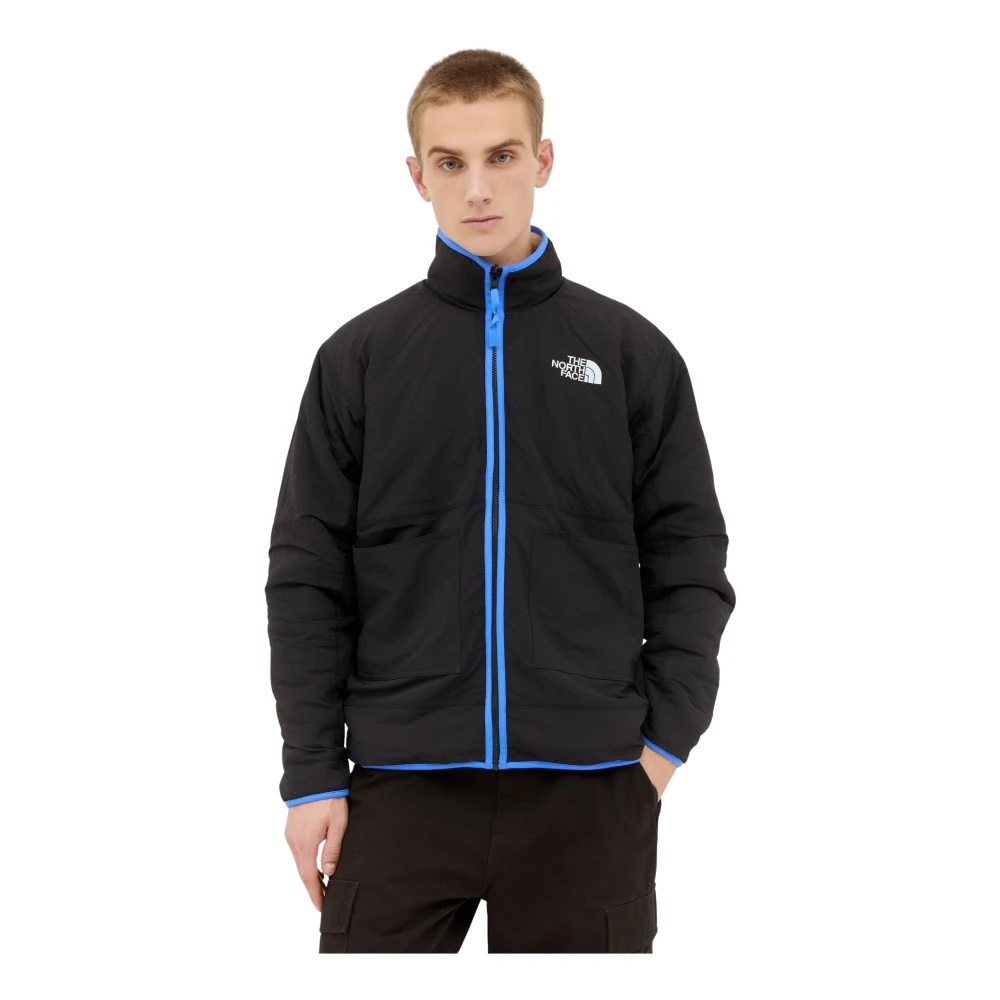 The North Face Omkeerbare Fleece Jas met Opstaande Kraag Black Heren
