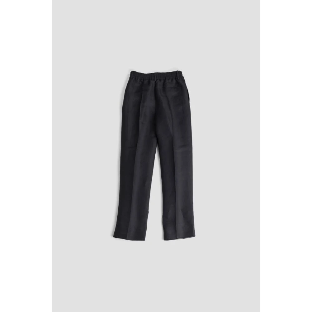 Burberry Elegante Wollen Broek met Iconisch Ontwerp Black Heren
