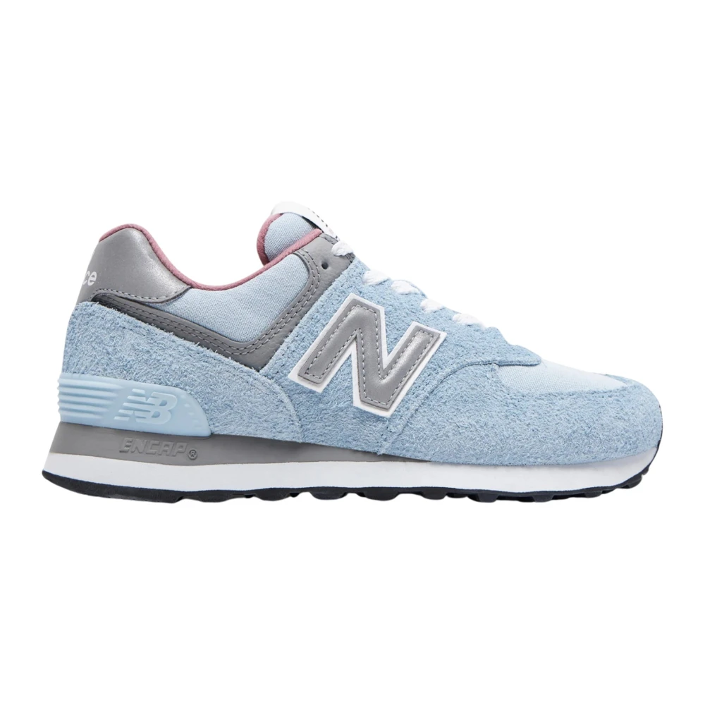 New Balance Suède en Stoffen Sneakers Rubberen Zool Heren Schoenen Blauw