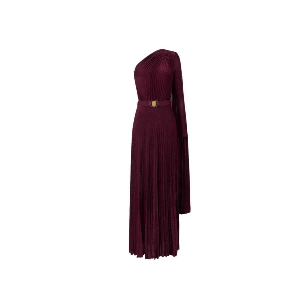 Elisabetta Franchi Jurk met Riem Red Dames