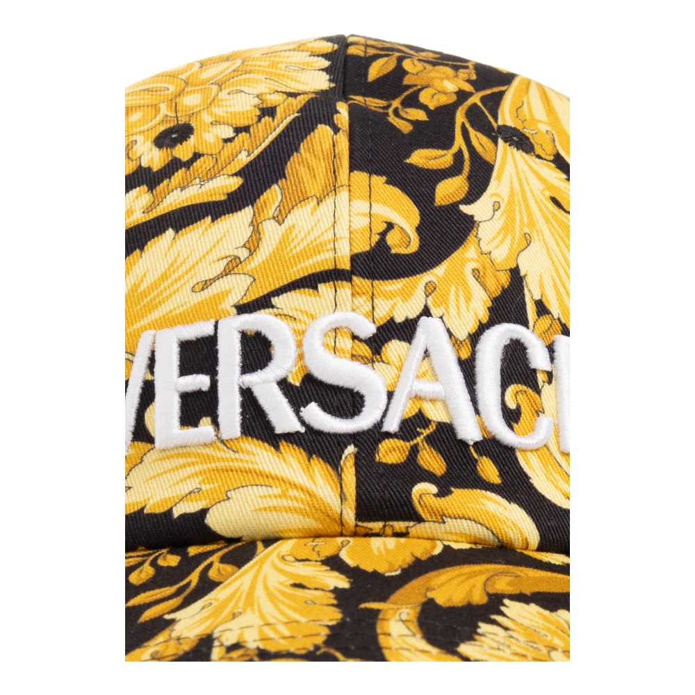Versace Baseballpet met logo Yellow Heren