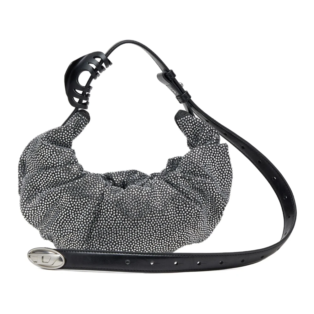 Diesel Women's Black Grab-D Hobo Shoulder Bag