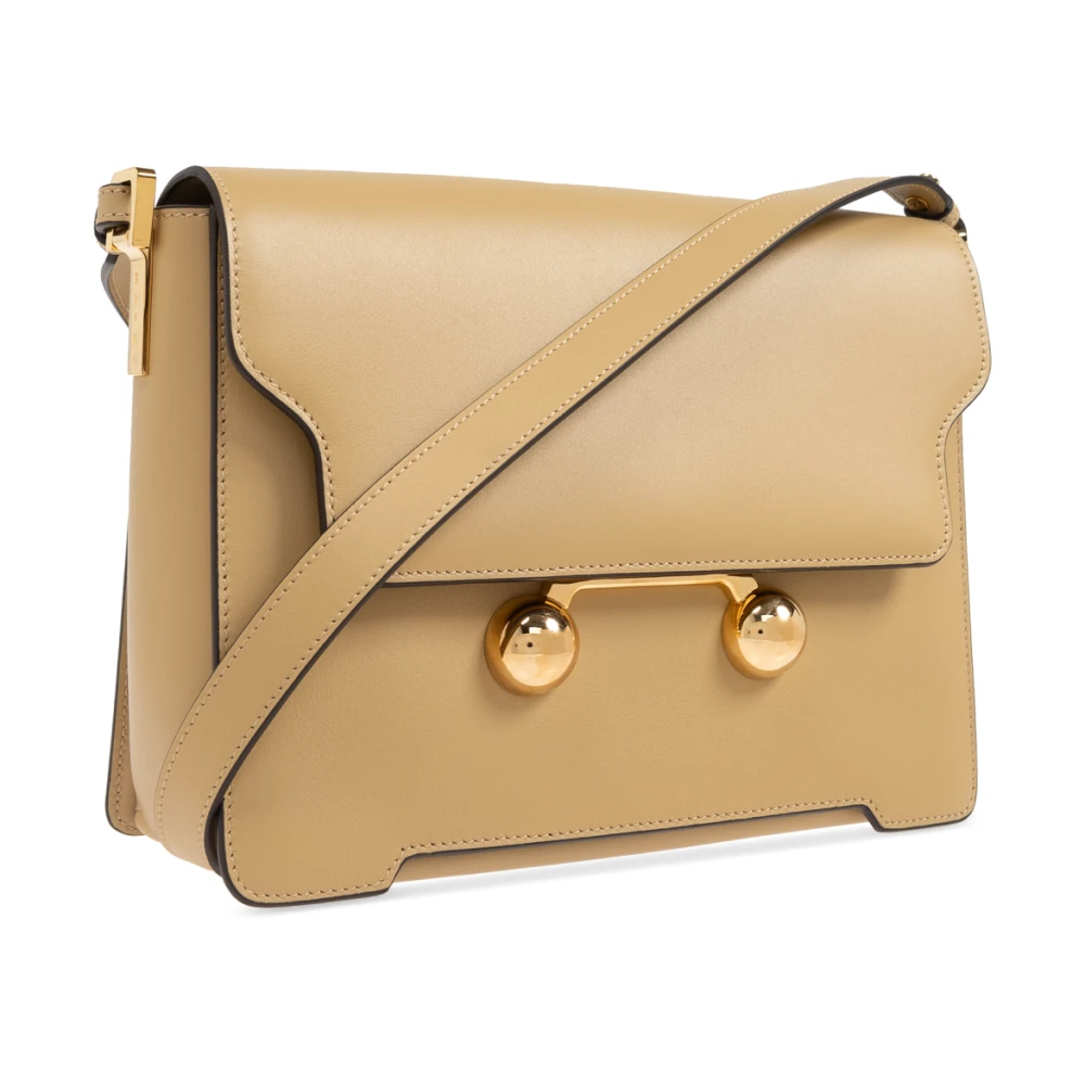 Marni Schoudertas Trunkaroo Medium Beige Dames