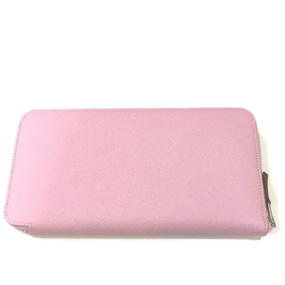Hermès Vintage Pre-owned Leather wallets Pink Dames