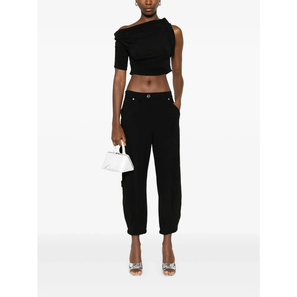 pinko Elegante Zwarte Limousine Broek Black Dames