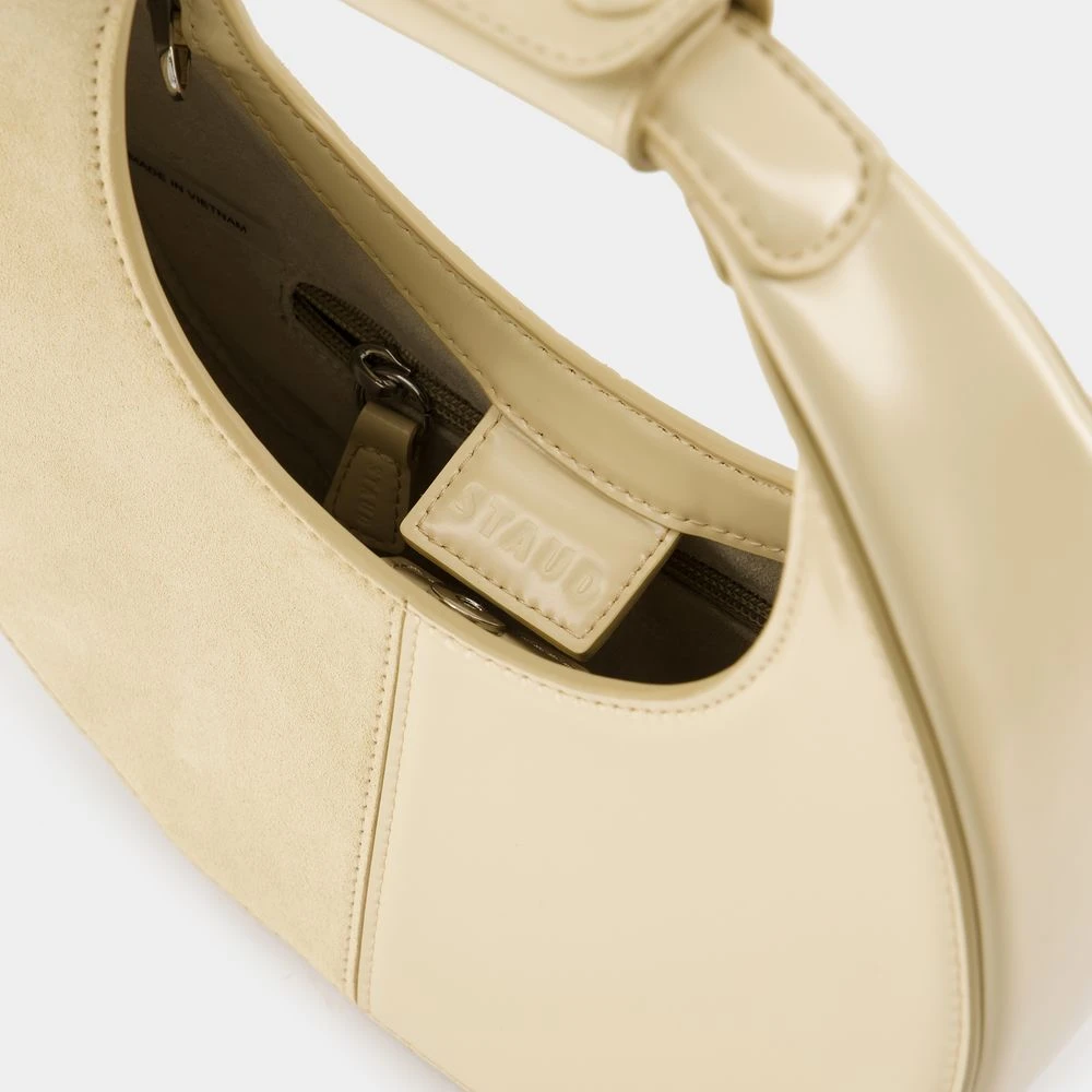 Staud Beige Leren Split Portemonnee Beige Dames