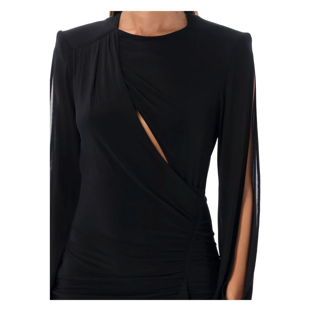 Isabel marant Zwarte Vinia Mini Jurk Aw24 Black Dames
