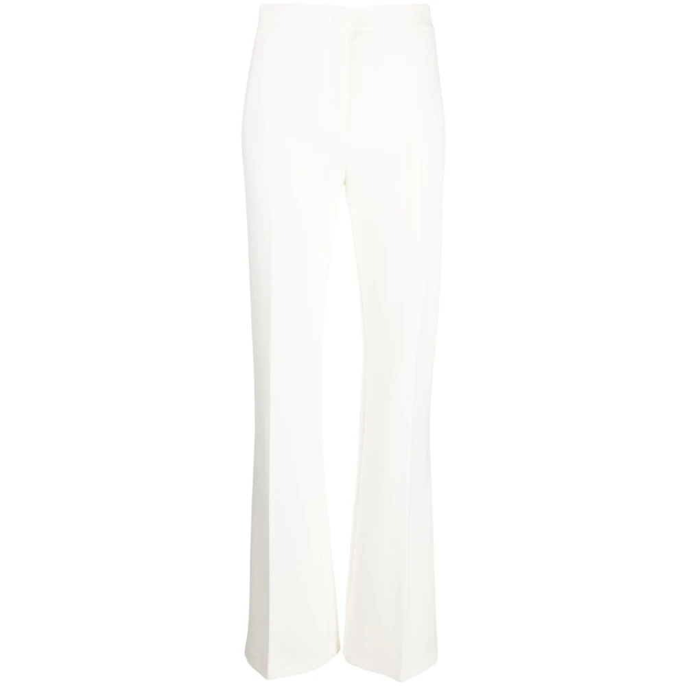 Pinko Women's White Wide Trousers, Xs, Trousers For