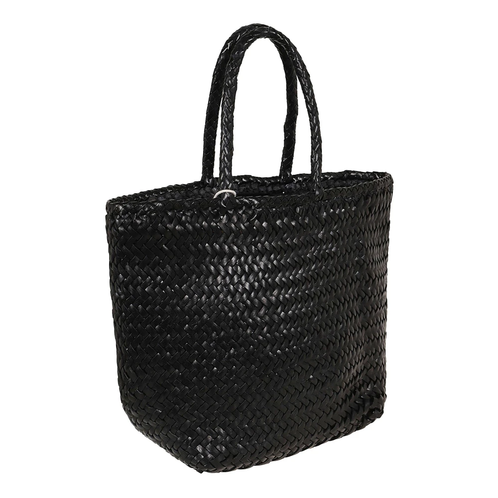 Dragon Diffusion Handgeweven Leren Jump Mand Black Dames