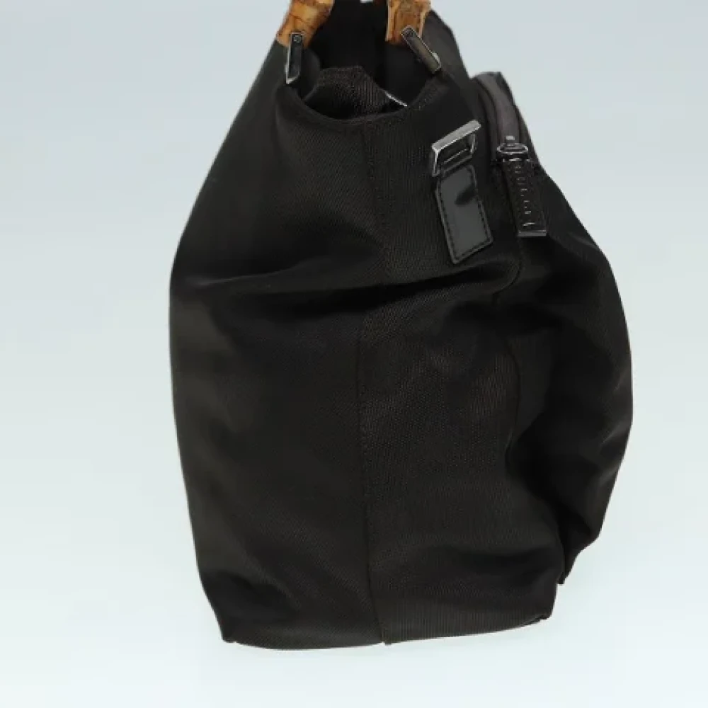 Gucci Vintage Pre-owned Nylon gucci-bags Brown Dames