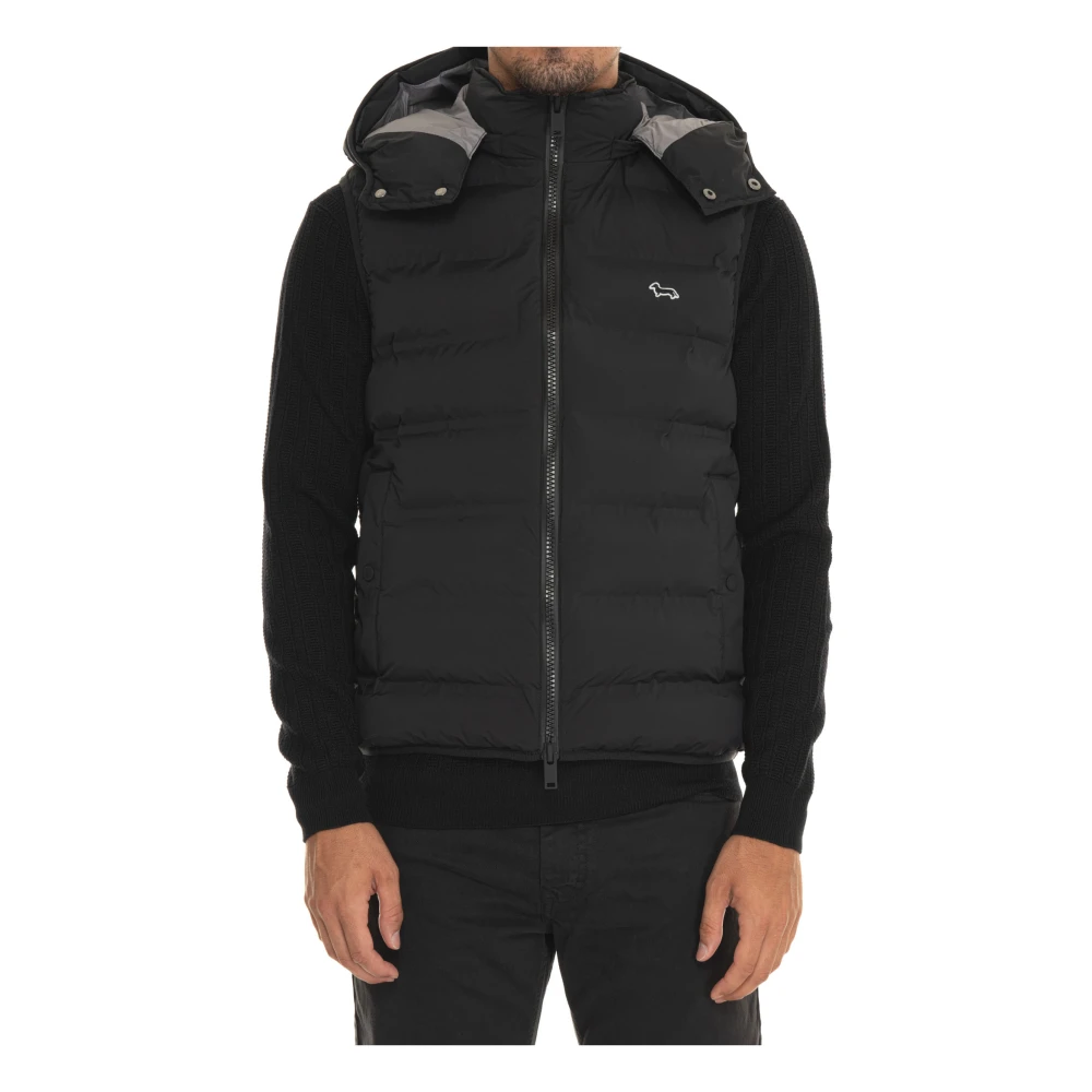 Harmont & Blaine Gewatteerd Gilet met Afneembare Capuchon Black Heren