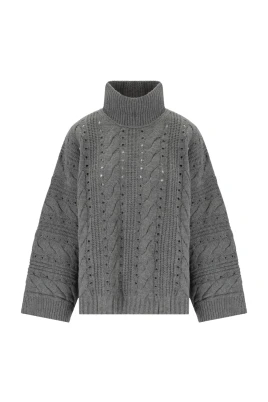 Turtleneck Maxi Pull