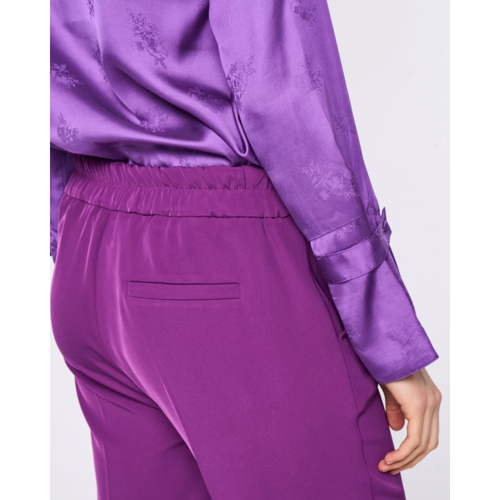 Silvian Heach Wortelbroek met elastische tailleband Purple Dames