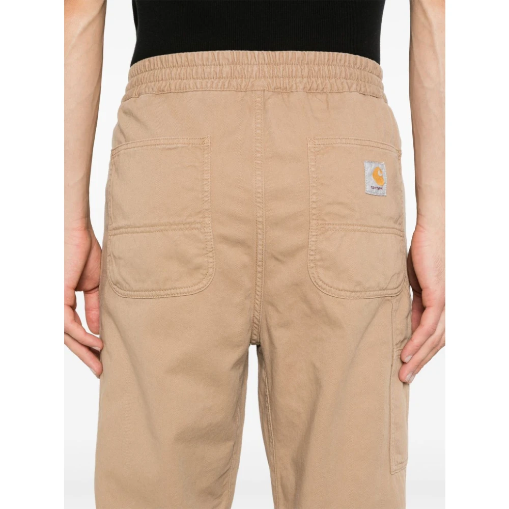 Carhartt WIP Twill Geweven Elastische Broek Duif Grijs Gray Heren