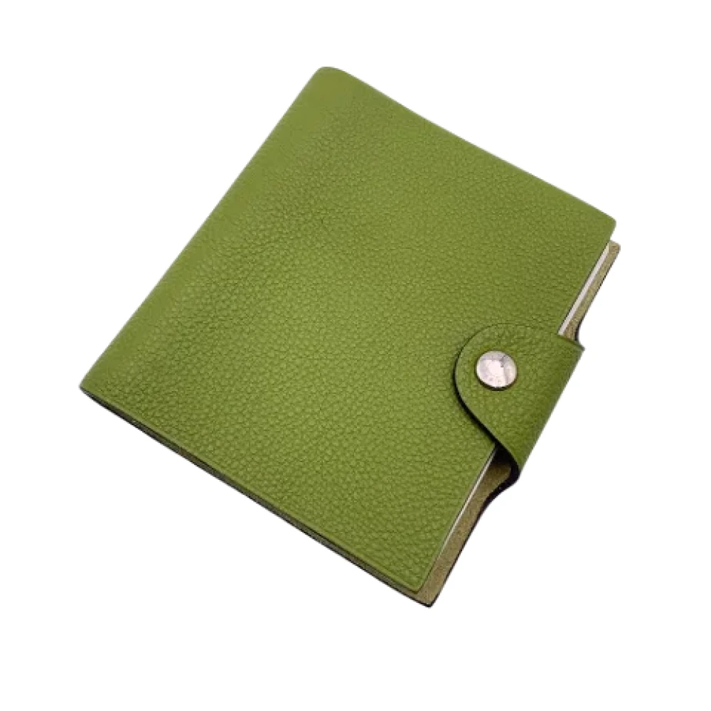Hermès Vintage Pre-owned Leather home-office Green Dames