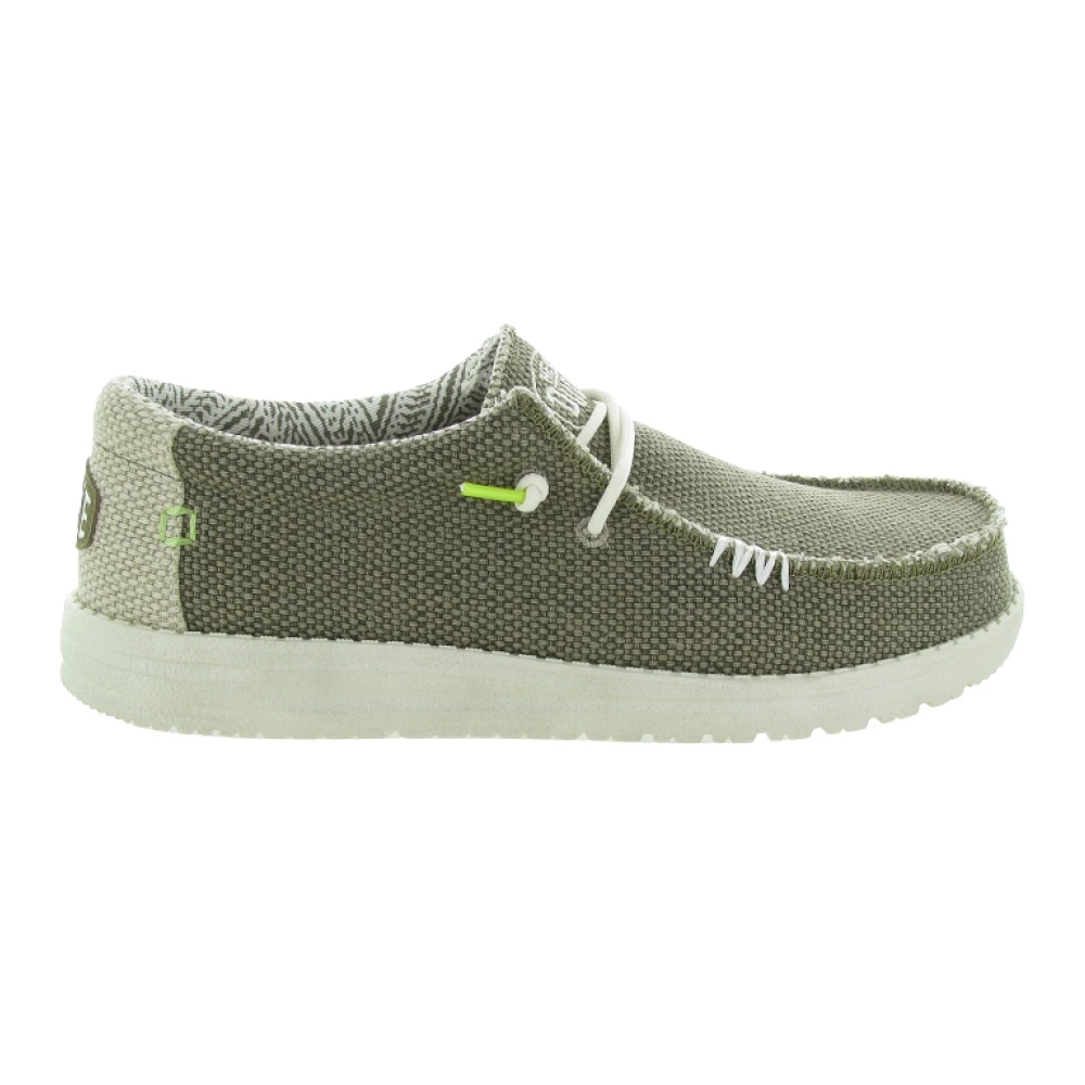 Hey Dude Natuurlijke Wally Instap Schoenen Heren Schoenen Groen