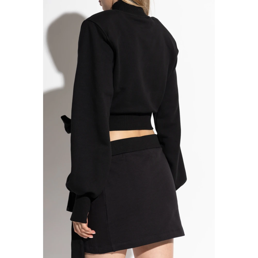Versace Jeans Couture Sweatshirt met logo Black Dames