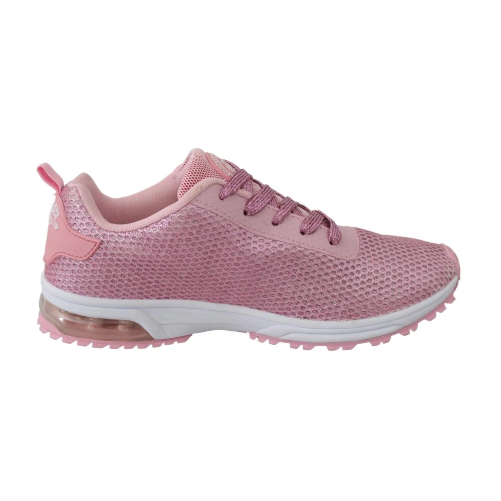 Plein Sport Women's Pink Trainers, 8 Uk, Glitter Trainers Gretel Sport