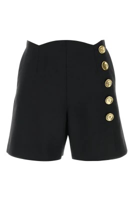 Elegant ull mohair shorts med -logotyp