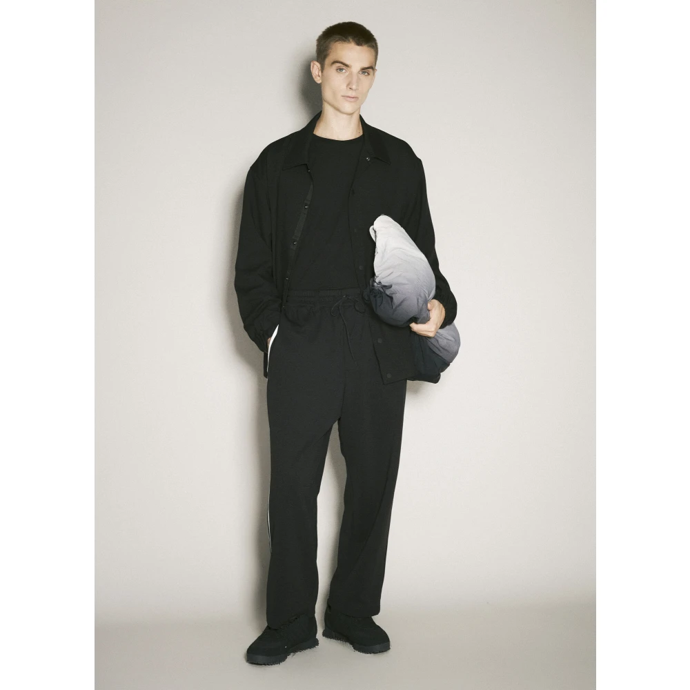 Y-3 Gestreepte Track Pants met Achterlogo Black Heren