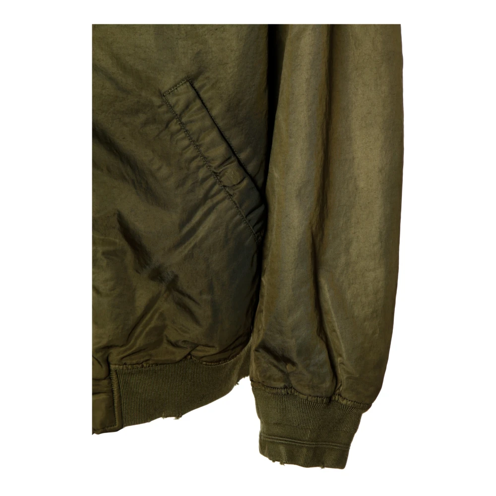 Diesel Bomberjack met degradé en distressed look Green Heren