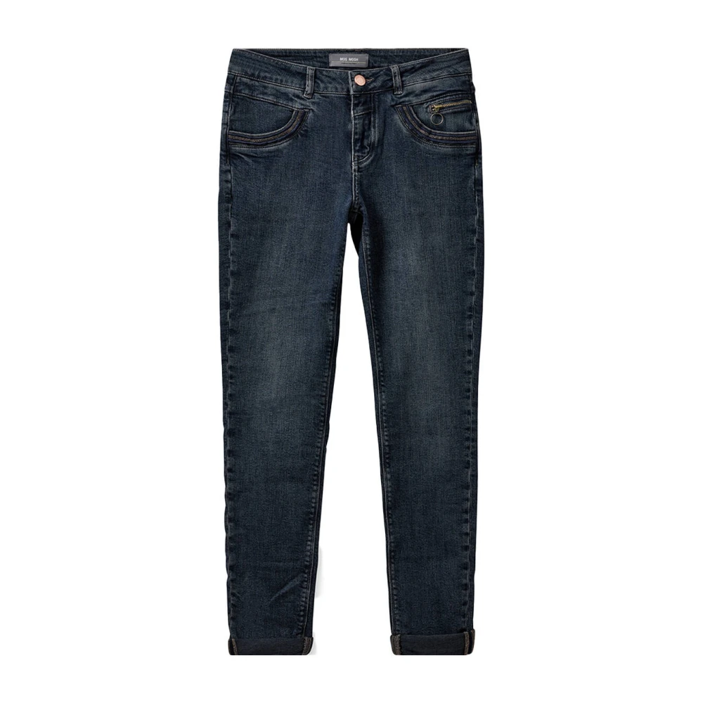 MOS MOSH Klassieke Colla Jeans in Donkerblauw Blue Dames