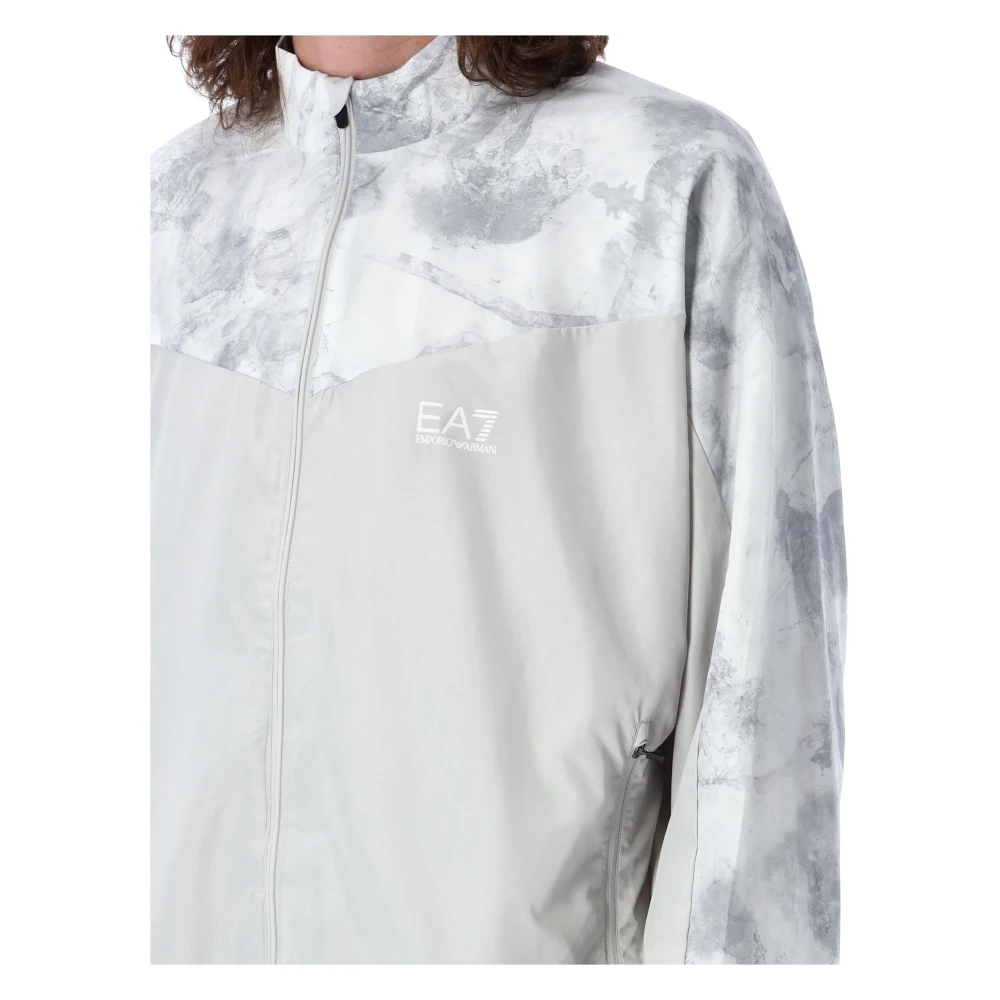 Emporio Armani EA7 Dynamische Atleet Bedrukt Trainingspak Grijs Gray Heren