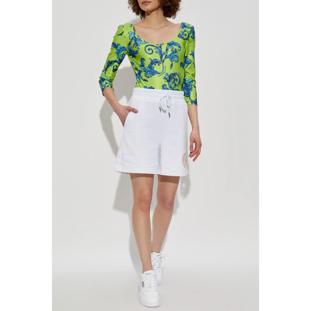 Versace Jeans Couture Lichaam met Barocco-print Green Dames