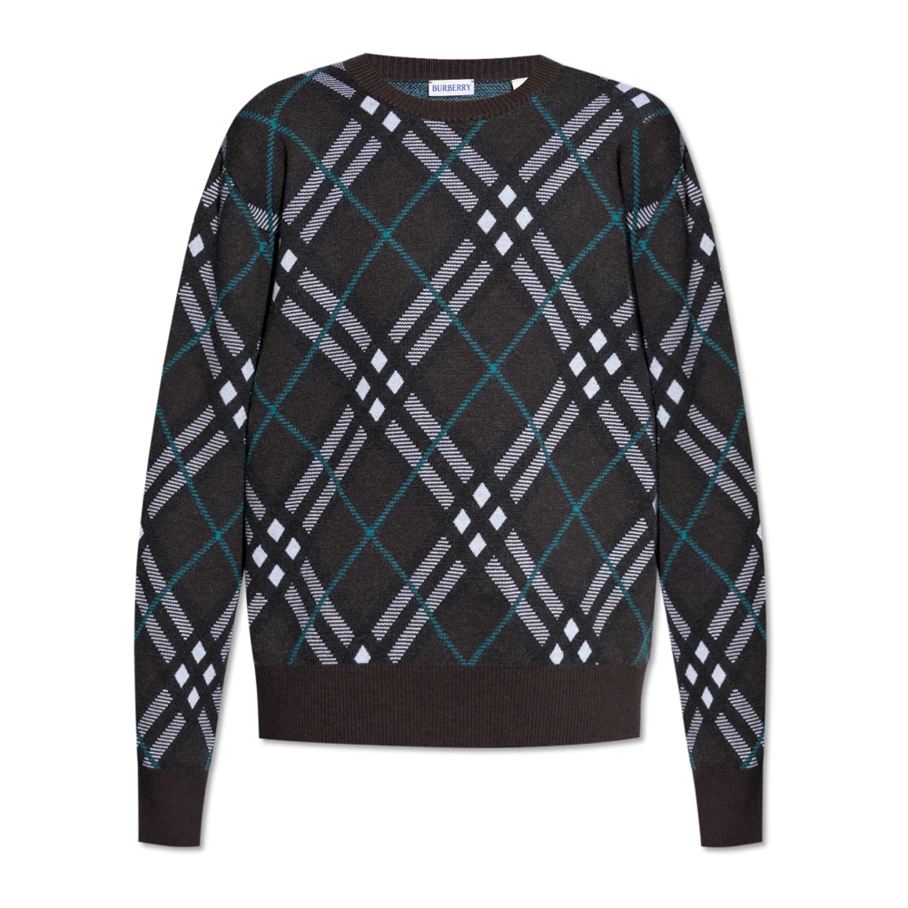 Burberry Wollen trui Brown Heren