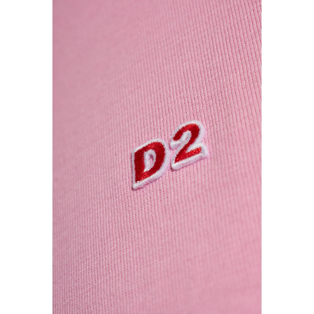 Dsquared2 Top met logo Pink Dames
