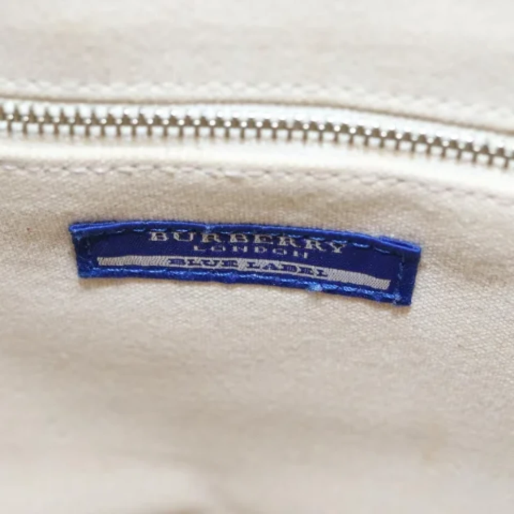 Burberry Vintage Pre-owned Canvas handbags Beige Dames
