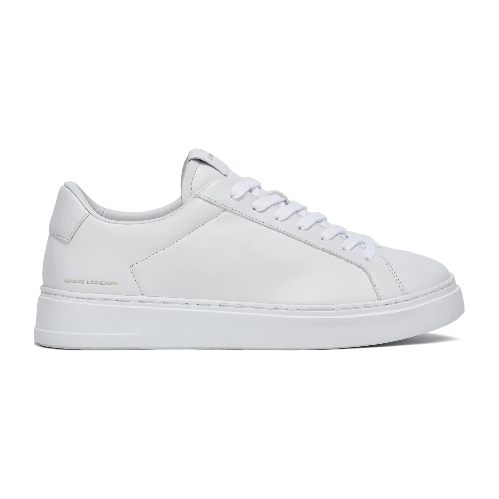 Crime London Vita Sneakers för Stadsstil White, Herr