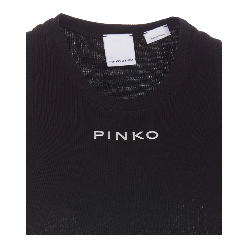 pinko Zwarte Top voor Vrouwen Black Dames