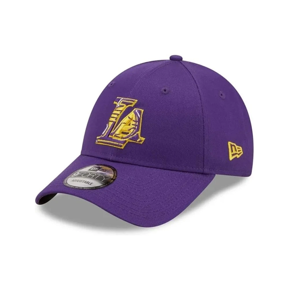 new era Paarse Lakers Team Logo Pet Purple Heren