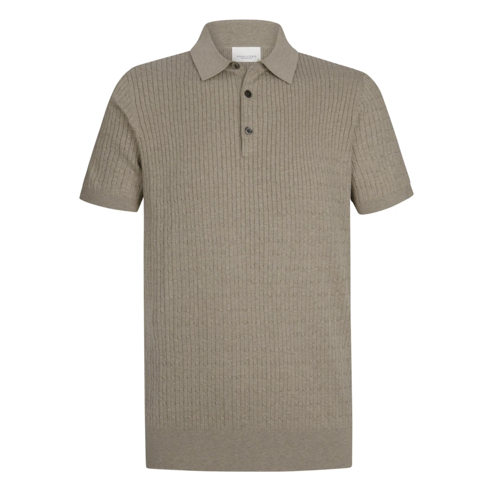 Profuomo Beige Polo Shirts, Male, M, Ppxd10011 Polo